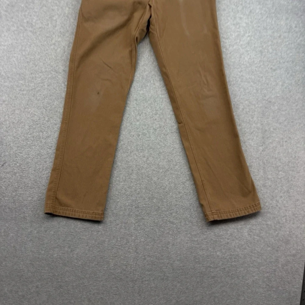 Duluth Flex Fire Hose 5 Pocket‎ Pants Mens 31x31 Tan Slim Fit Stretch workwear